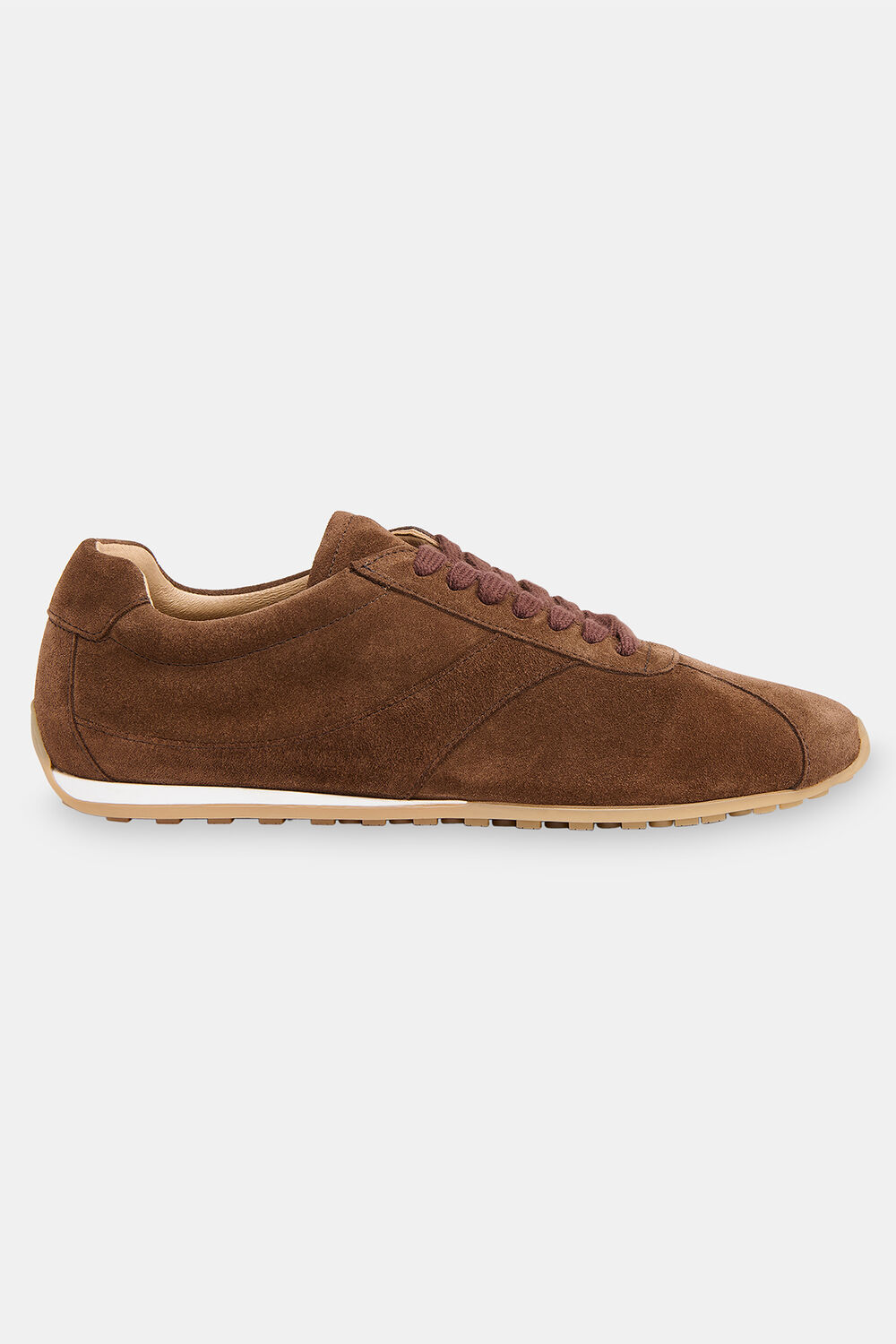 Chocolate Soft Suede Unlined Sneaker