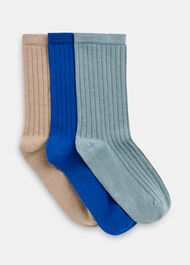 Ribbed Socks Set of 3
