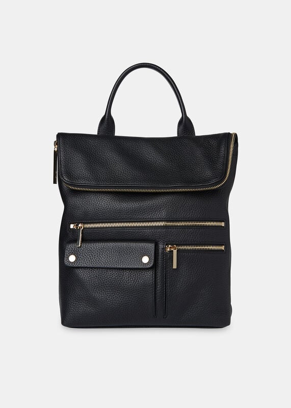 Black Farrow Pocket Detail Backpack