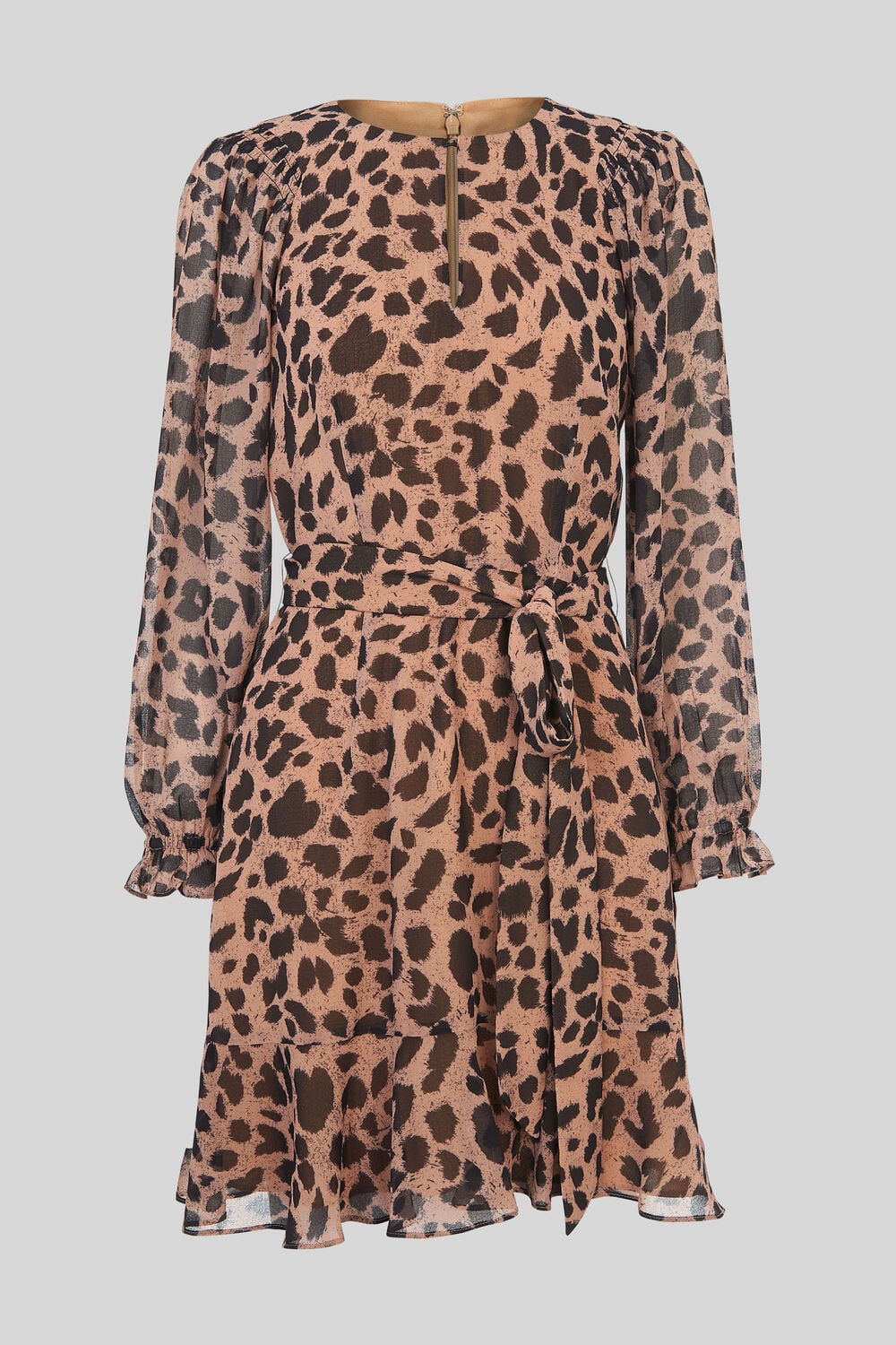 Brushed Cheetah Flippy Dress Leopard Print