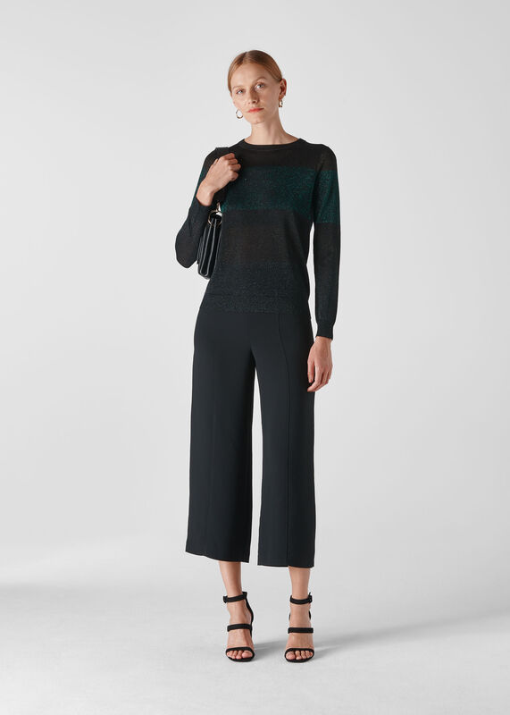 Colour Block Sparkle Knit