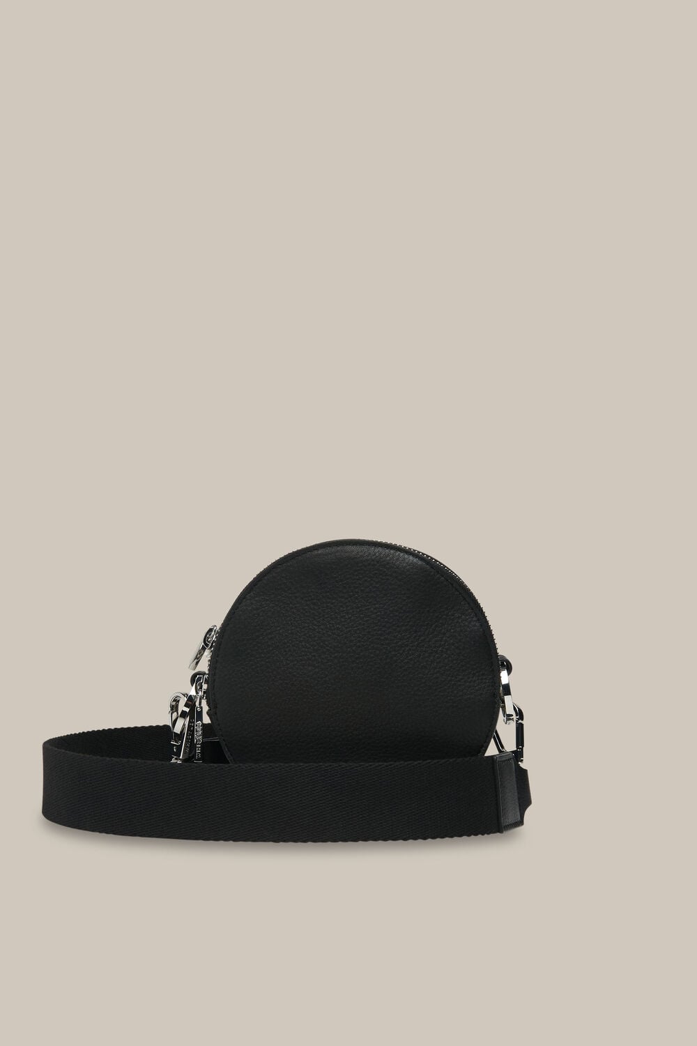 Cole Round Crossbody Bag Black