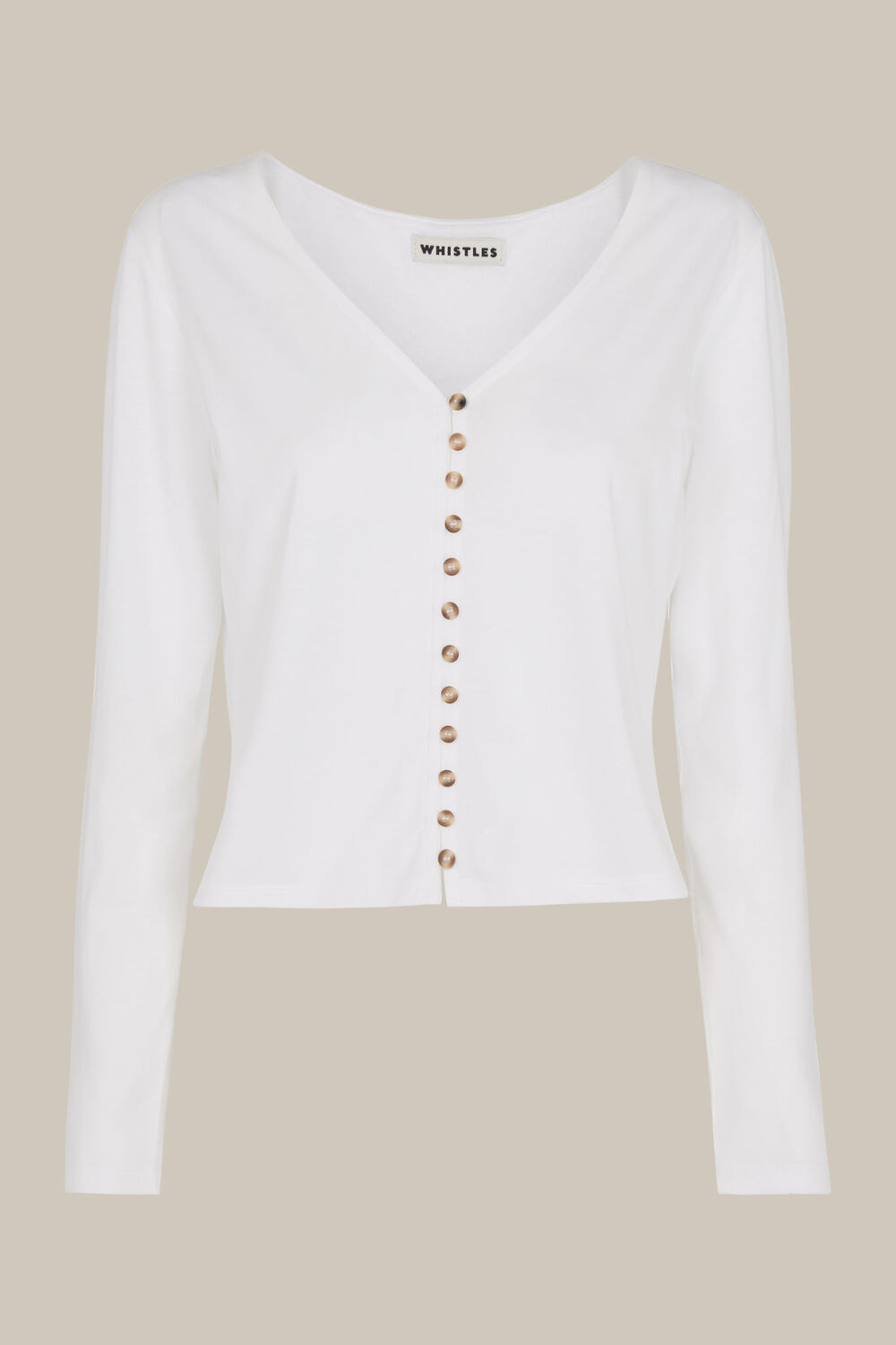 Sabrine Button Front Top