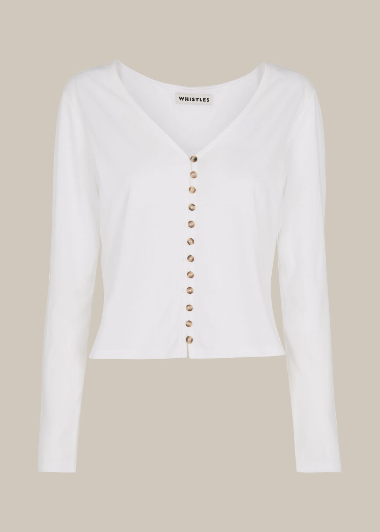 Sabrine Button Front Top