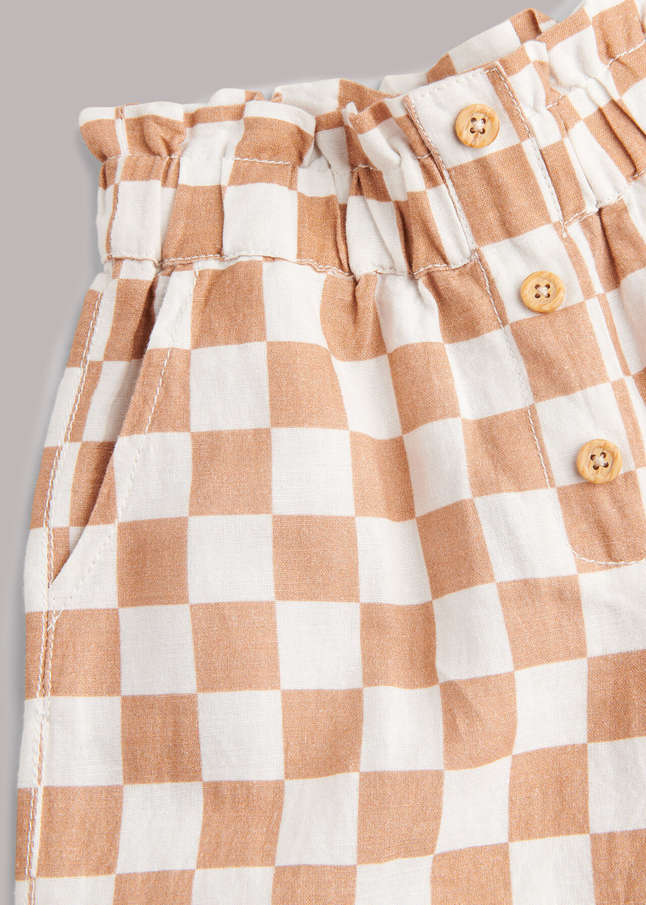Checkerboard Wide Leg Trouser