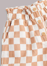 Checkerboard Wide Leg Trouser