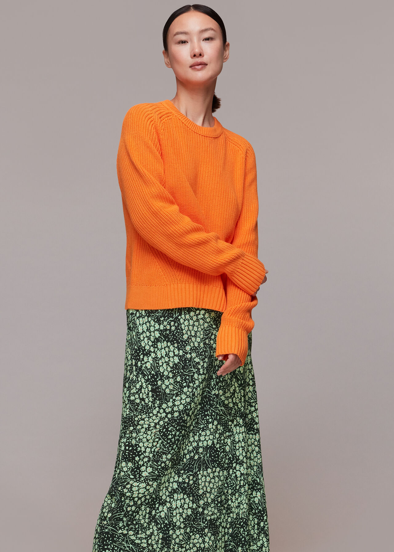 Daisy Meadow Bias Cut Skirt