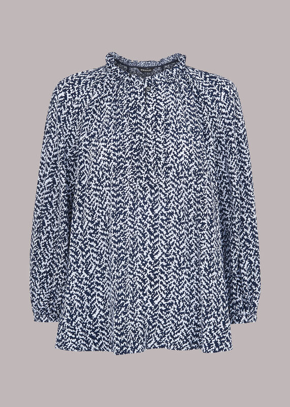 Zig Zag Print Blouse
