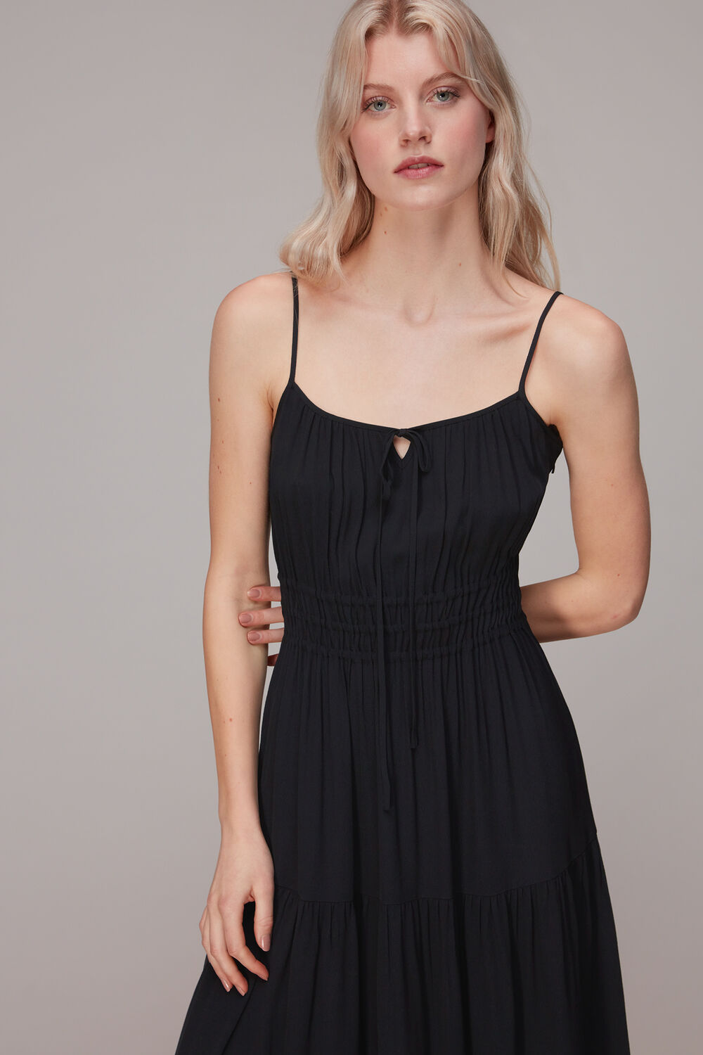 Gracie Crepe Smocked Dress