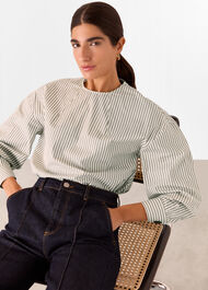 Kirstie Cotton Stripe Blouse