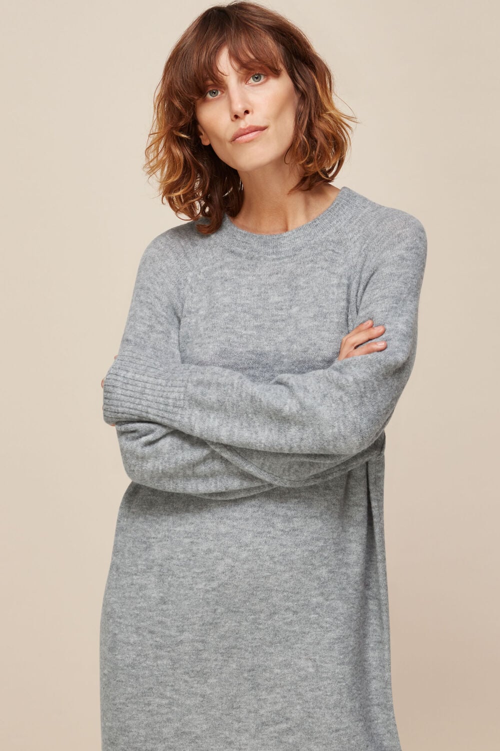 Midi Length Knit Dress