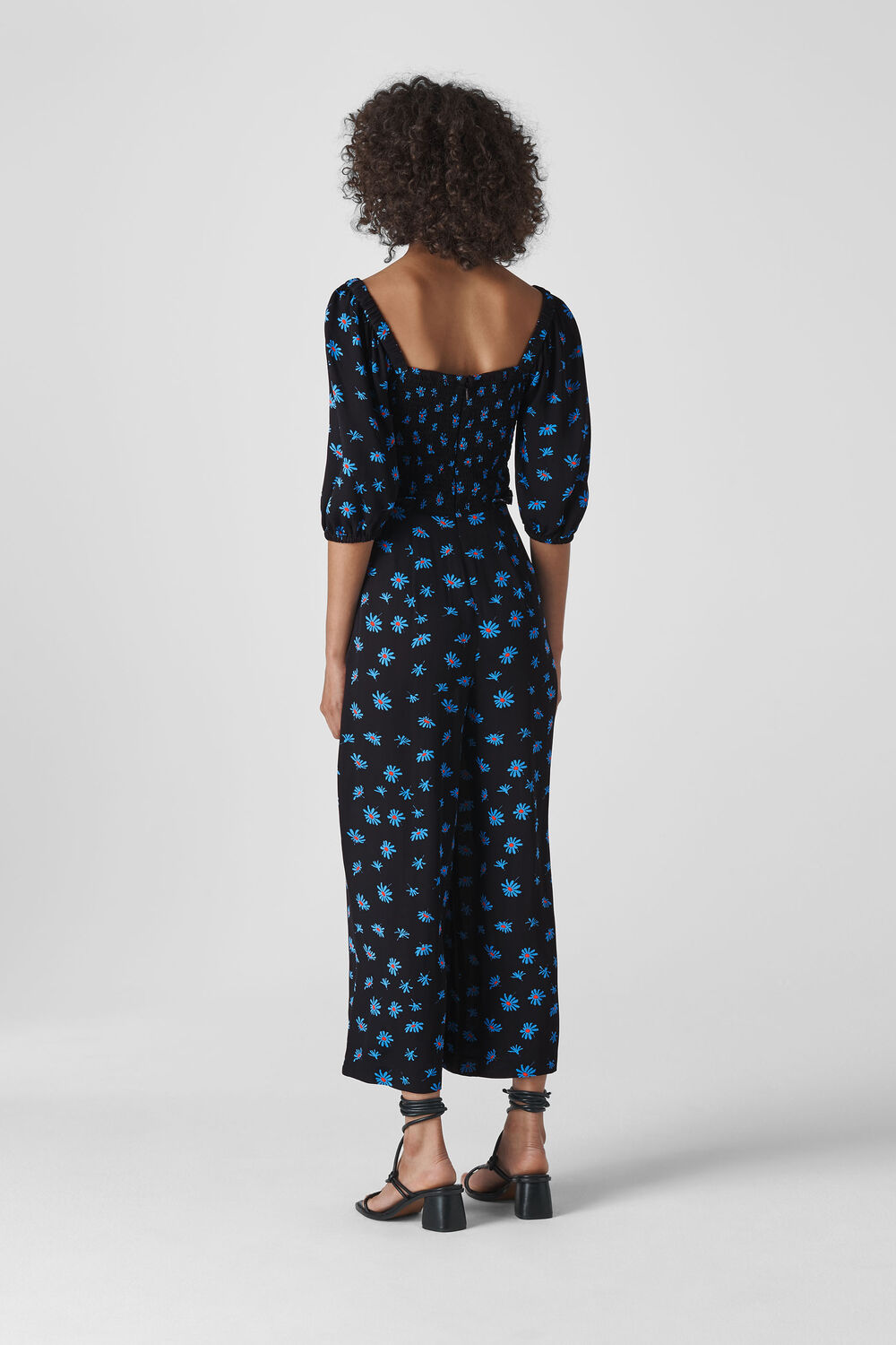 Scattered Daisy Klara Jumpsuit Black/Multi