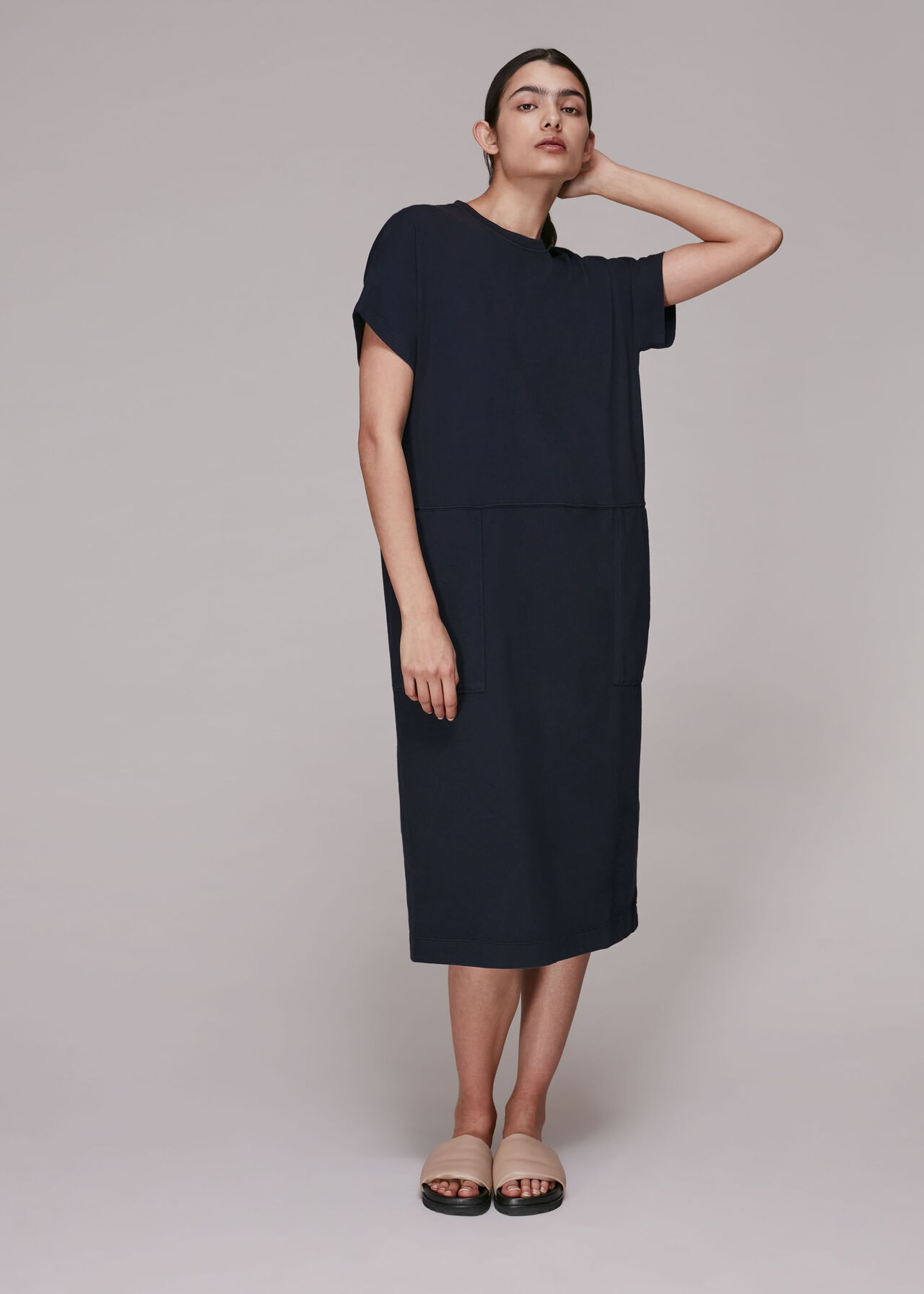 Elsie Button Back Jersey Dress