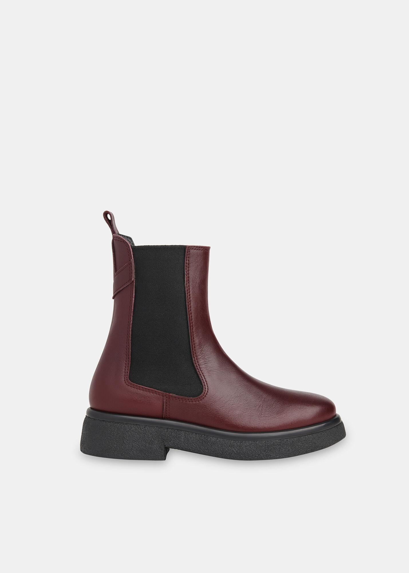 Burgundy Aelin Chelsea Boot WHISTLES Whistles UK