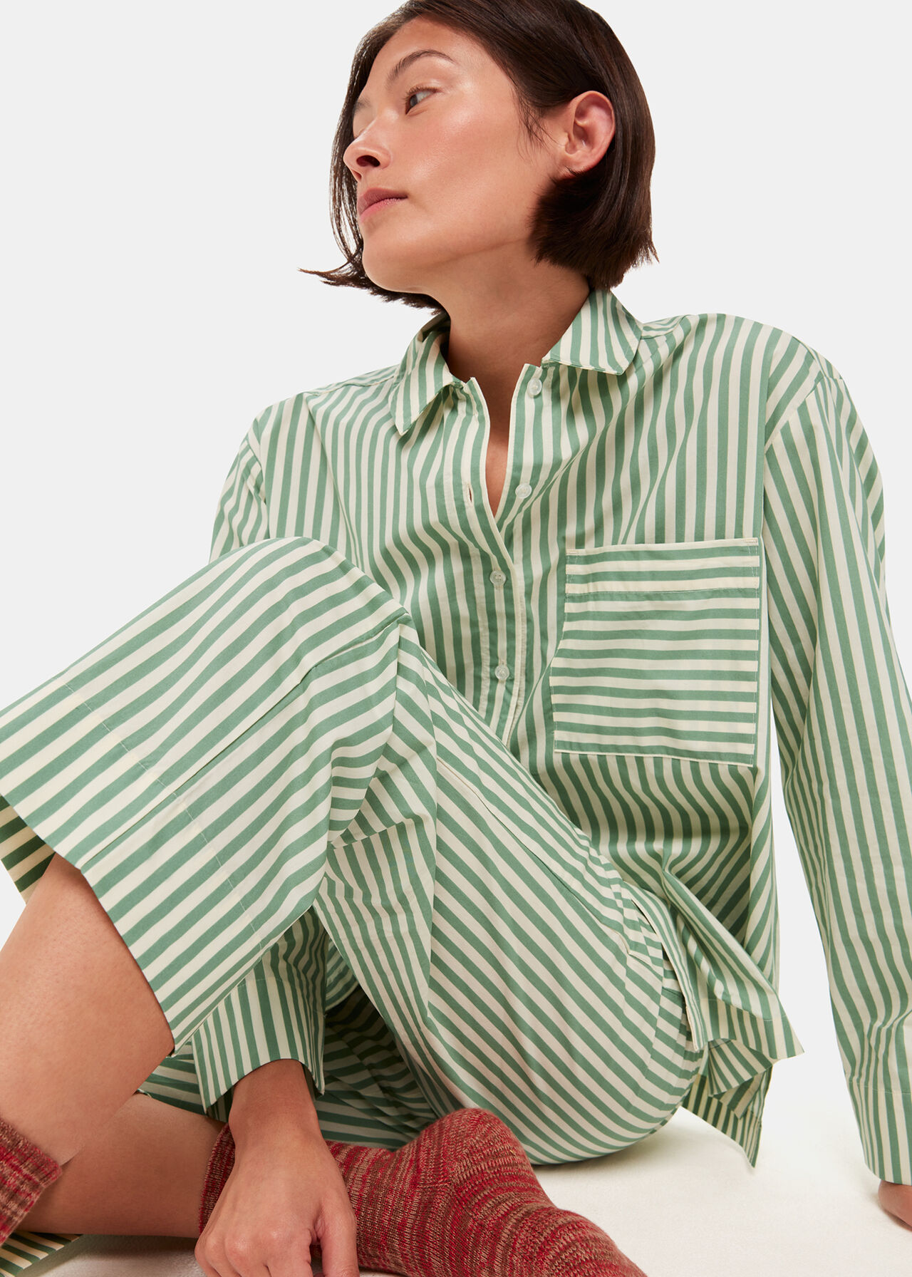 Cotton Stripe Pyjama Bottom