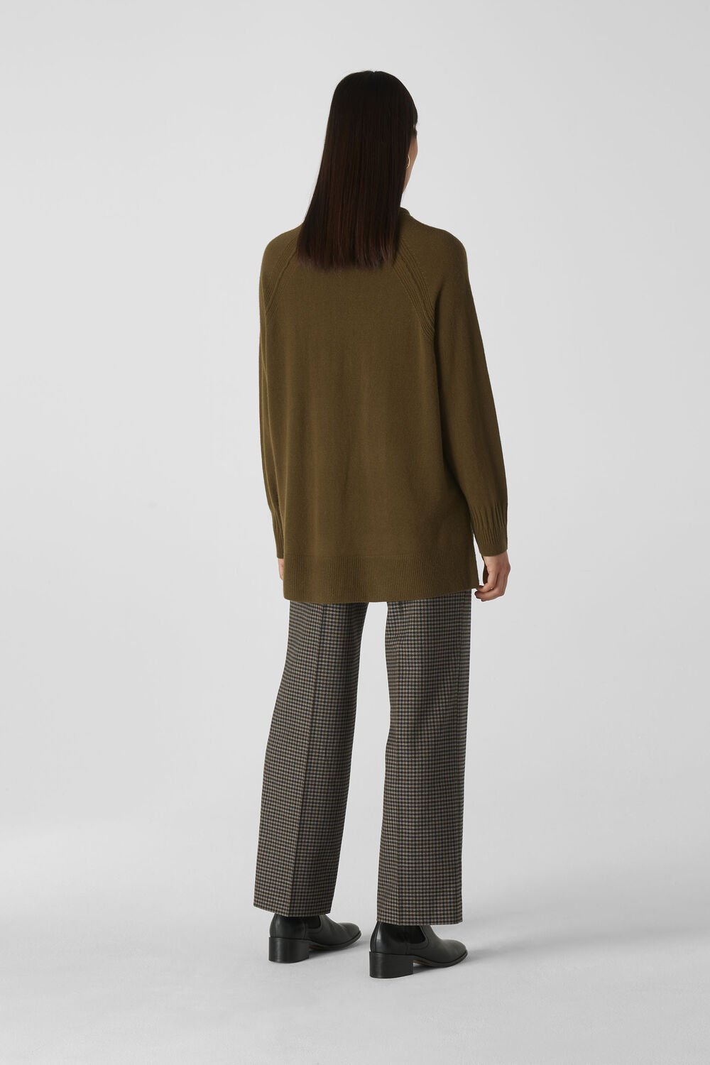Eleni Check Wide Leg Trouser Multicolour