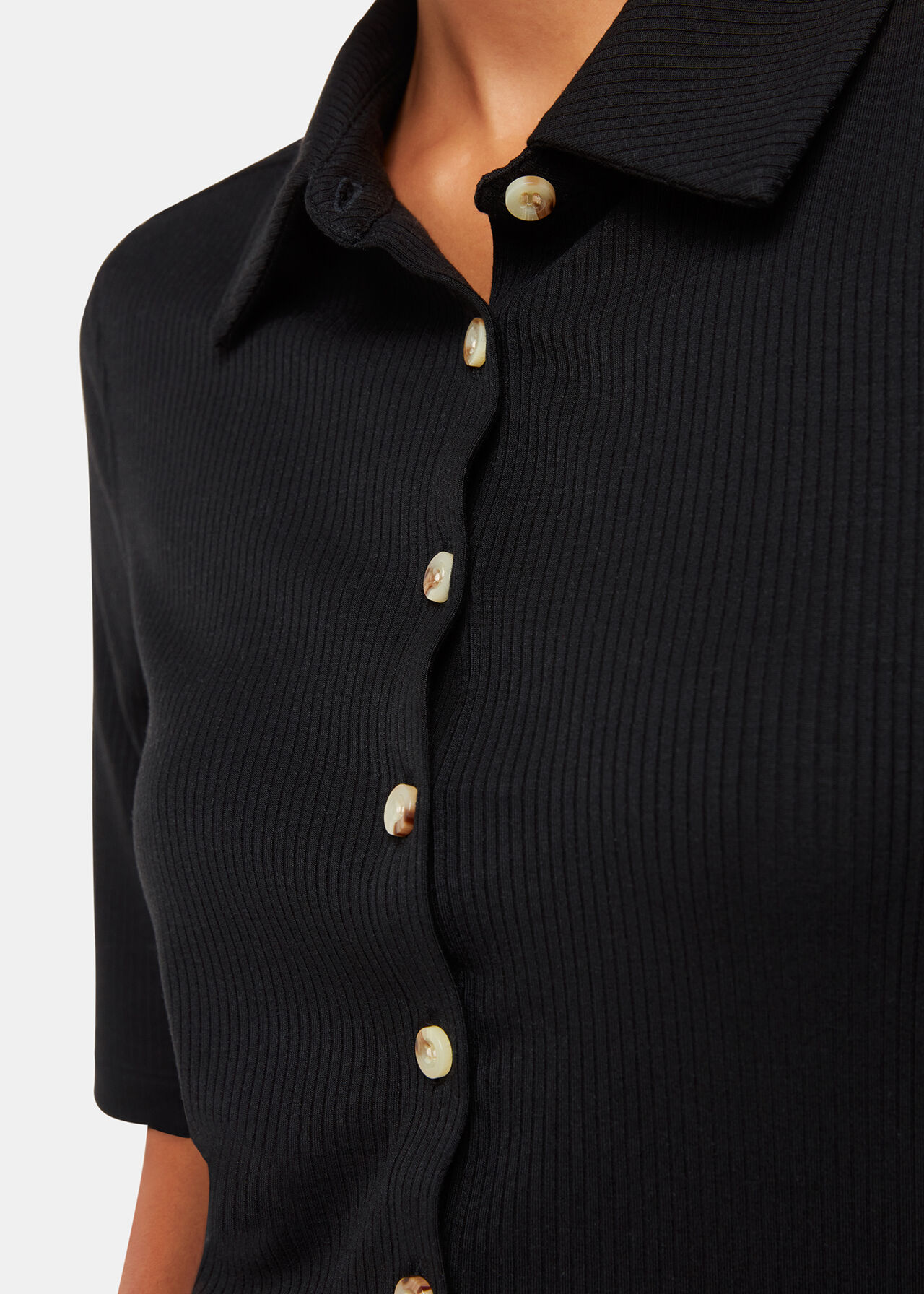 Grace Ribbed Polo