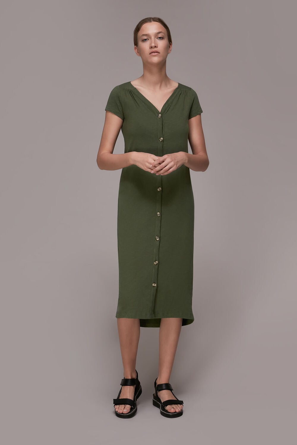 Leonie Button Through Dress
