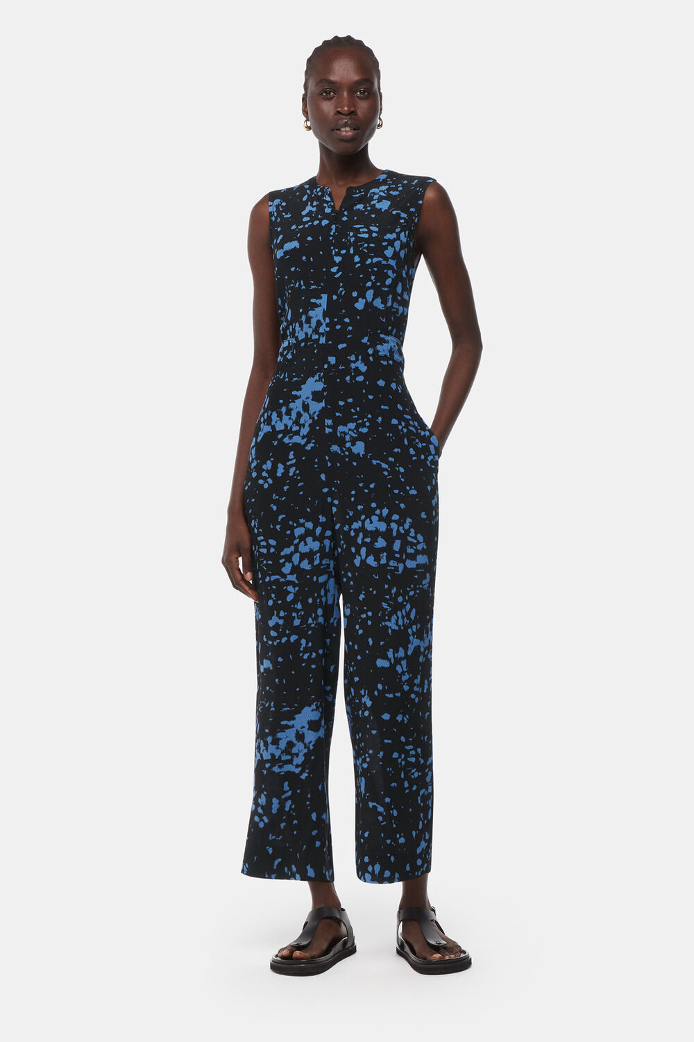 Black Smudged Spot Josie Jumpsuit