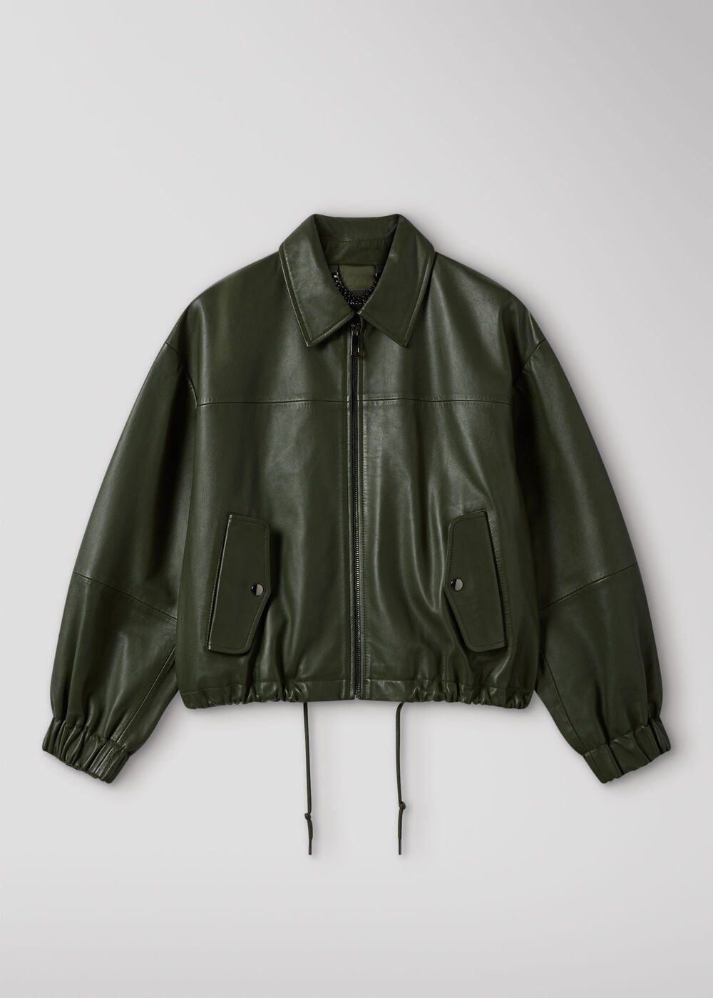 Frida Leather Bomber Jacket