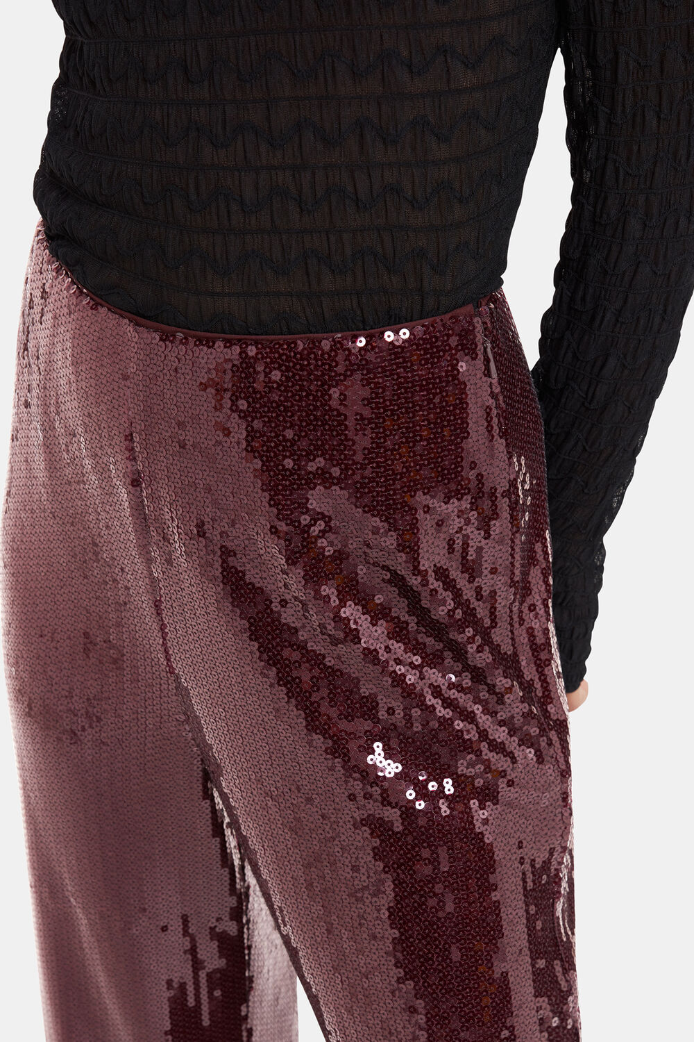 Aubergine Sandra Sequin Trouser