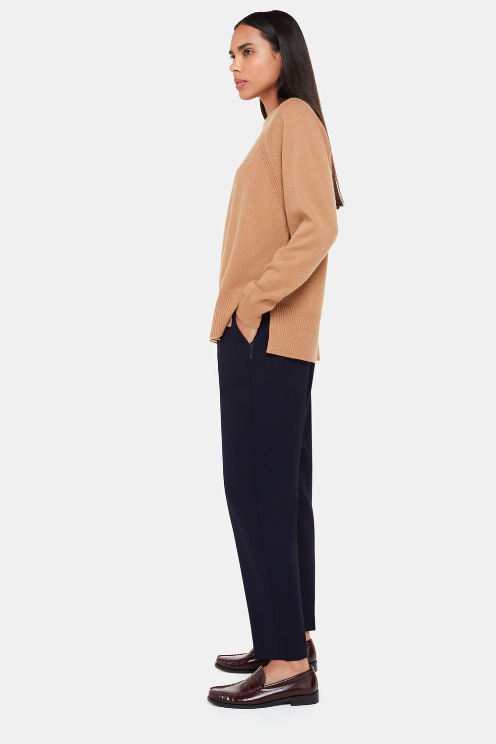 Navy Ella Essential Trouser