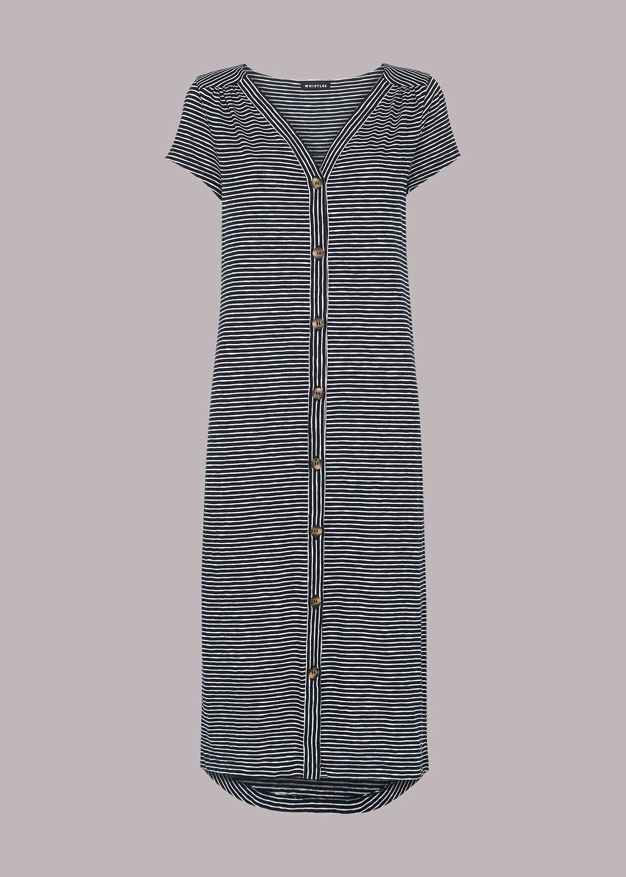 Leonie Stripe Button Dress