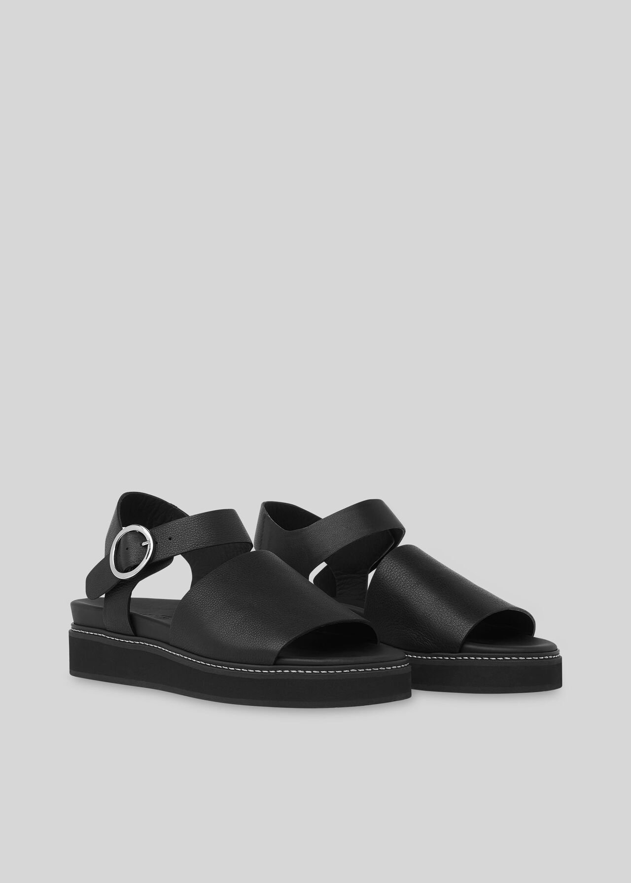 Kali Two Part Sandal Black