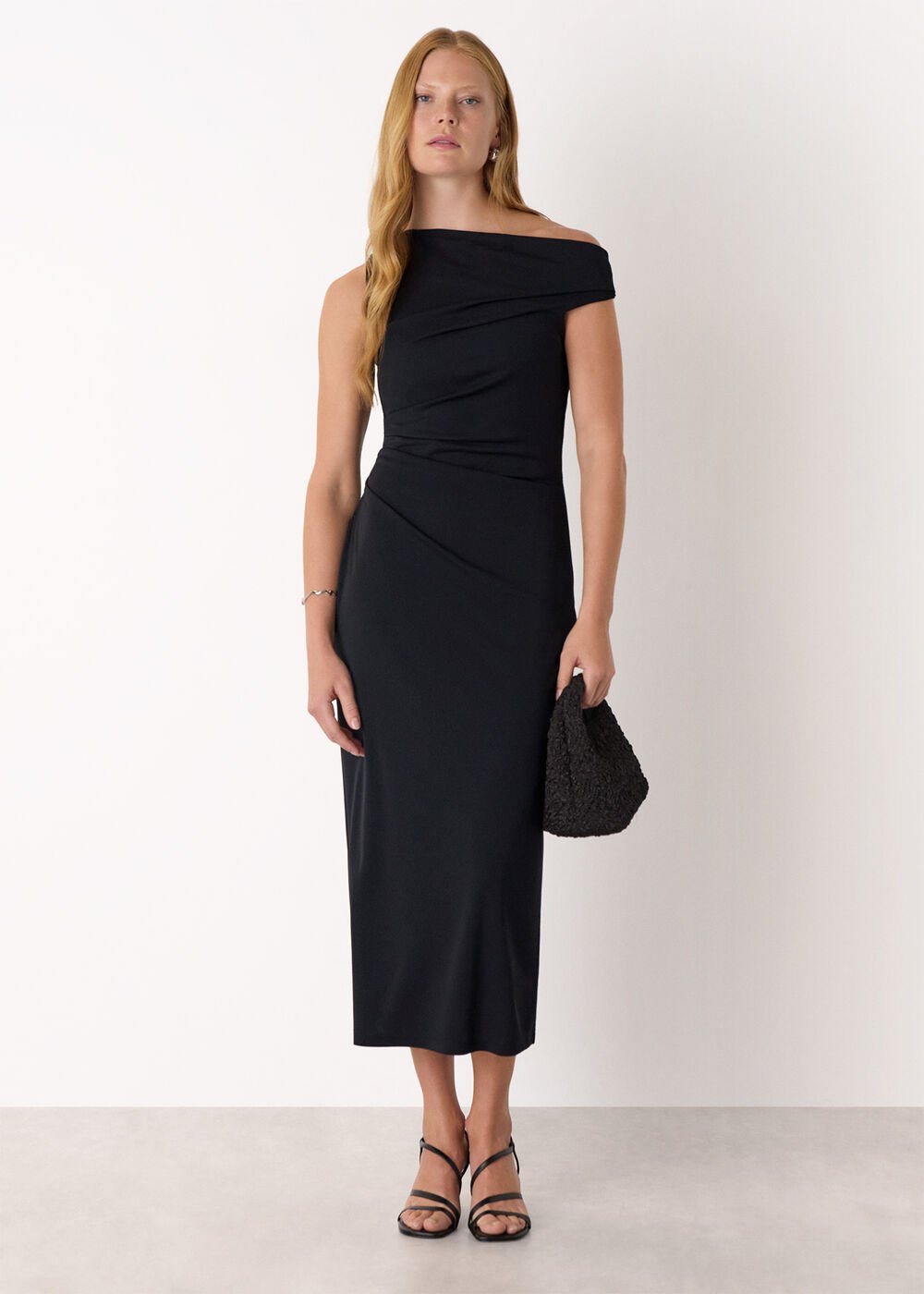 Jersey Crepe Asymmetric Dress