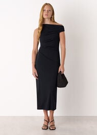 Jersey Crepe Asymmetric Dress