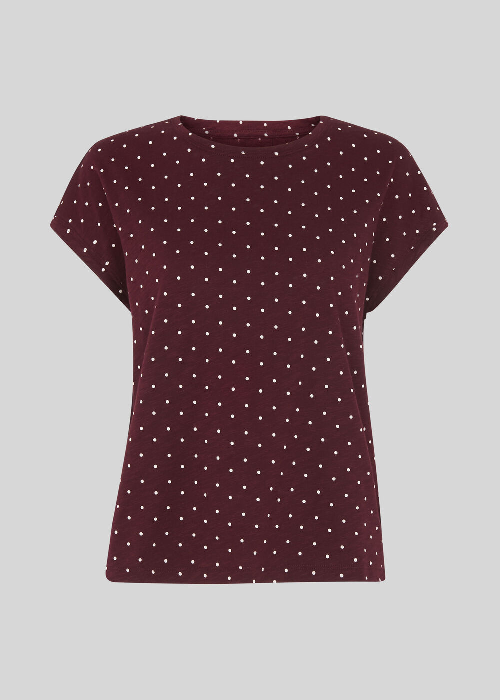Spot Minimal Tee Burgundy