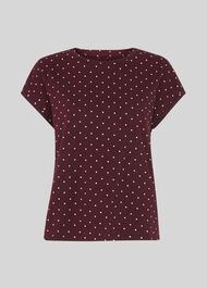 Spot Minimal Tee Burgundy
