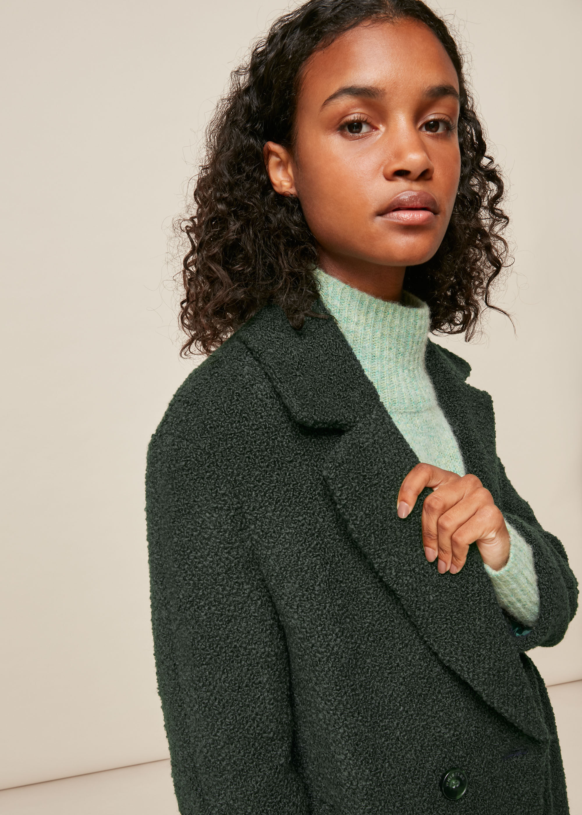 Amazon.com: BGSD Women Boucle Wool Belted Belted Walking