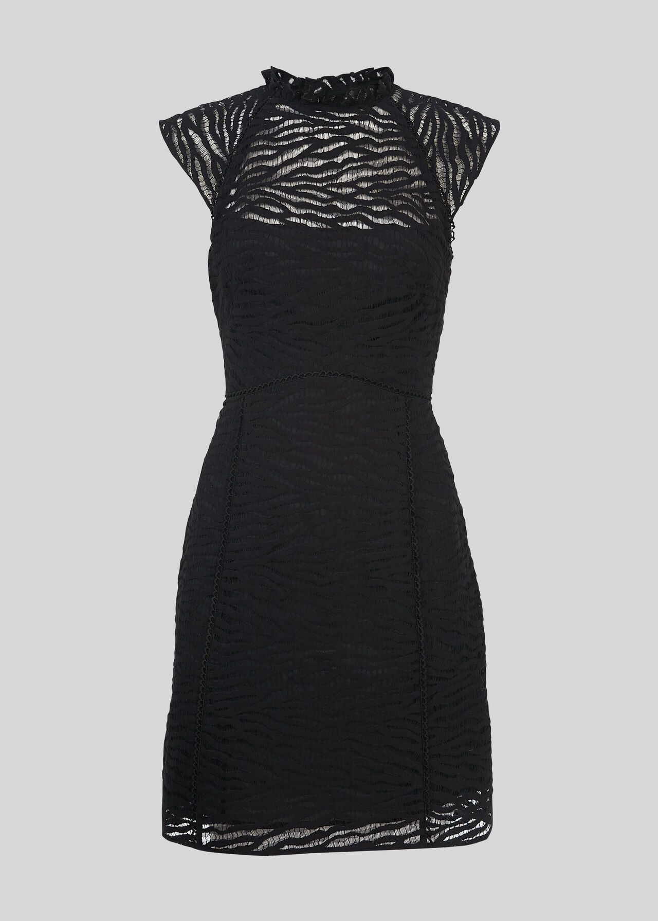 Animal Lace Dress Black