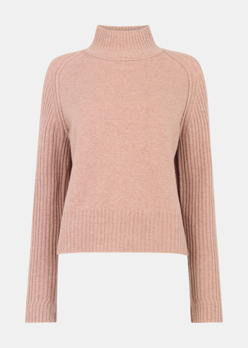 Wool Funnel Neck Knit