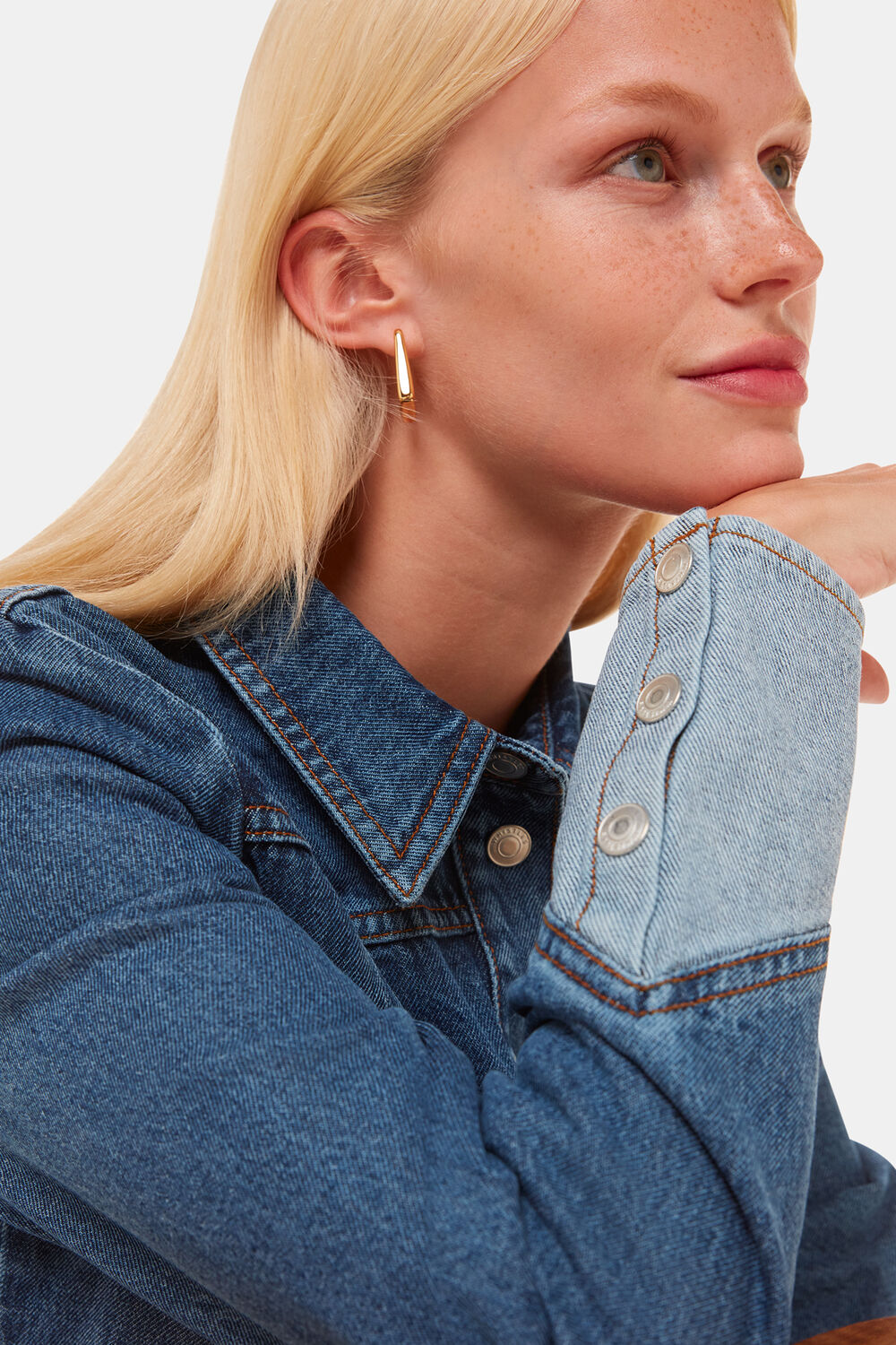 Patchwork Denim Shirt