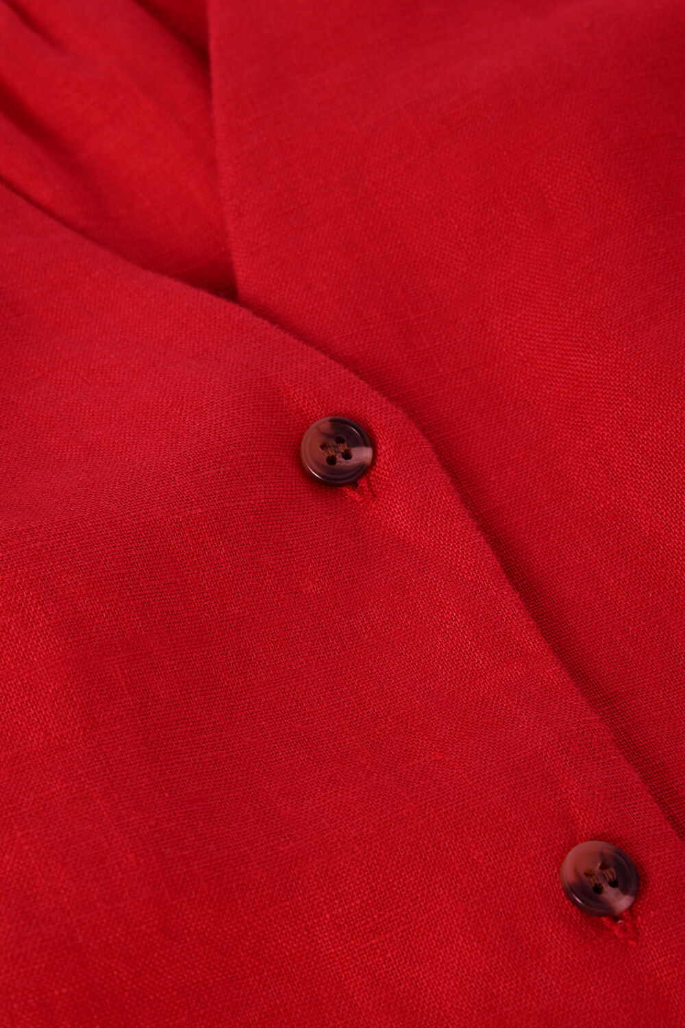 Red Laura Linen Tank