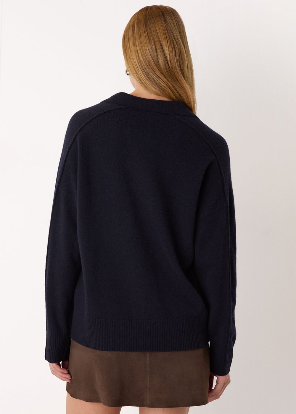Wool Collar Neck Knit