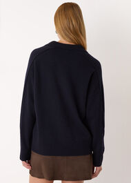 Wool Collar Neck Knit