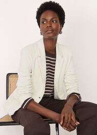 Slim Jersey Jacket Ivory