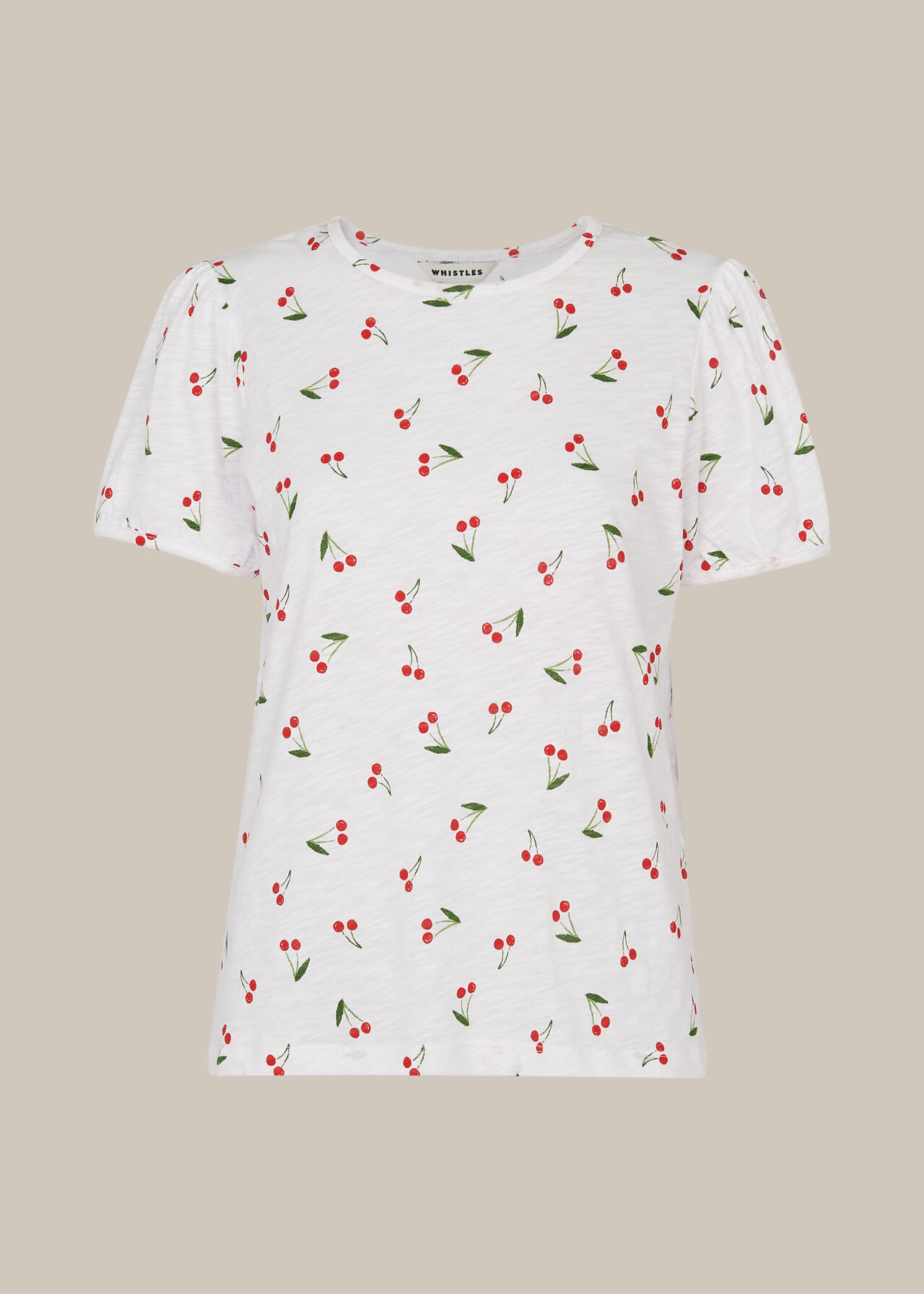 Puff Cherry Tee - Black main image 0