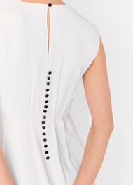 Crepe Sleeveless Midi Dress