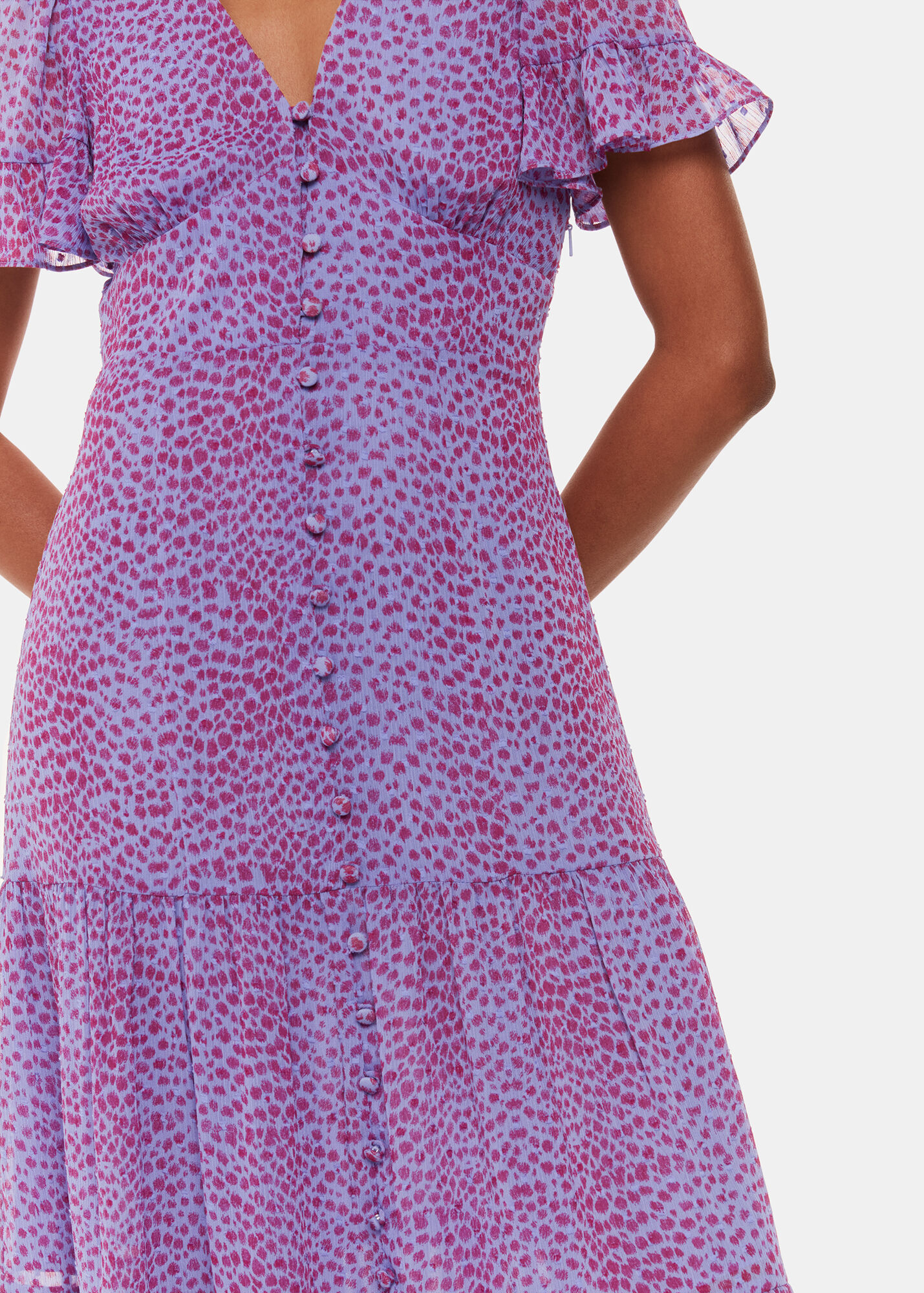 White and Purple Cheetah Dress (005)