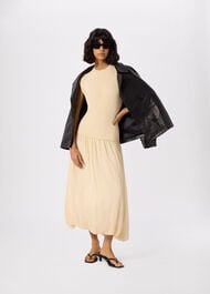 Knitted 2in1 Bubble Hem Dress