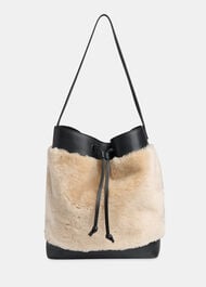 Sasha Shearling Tote Bag