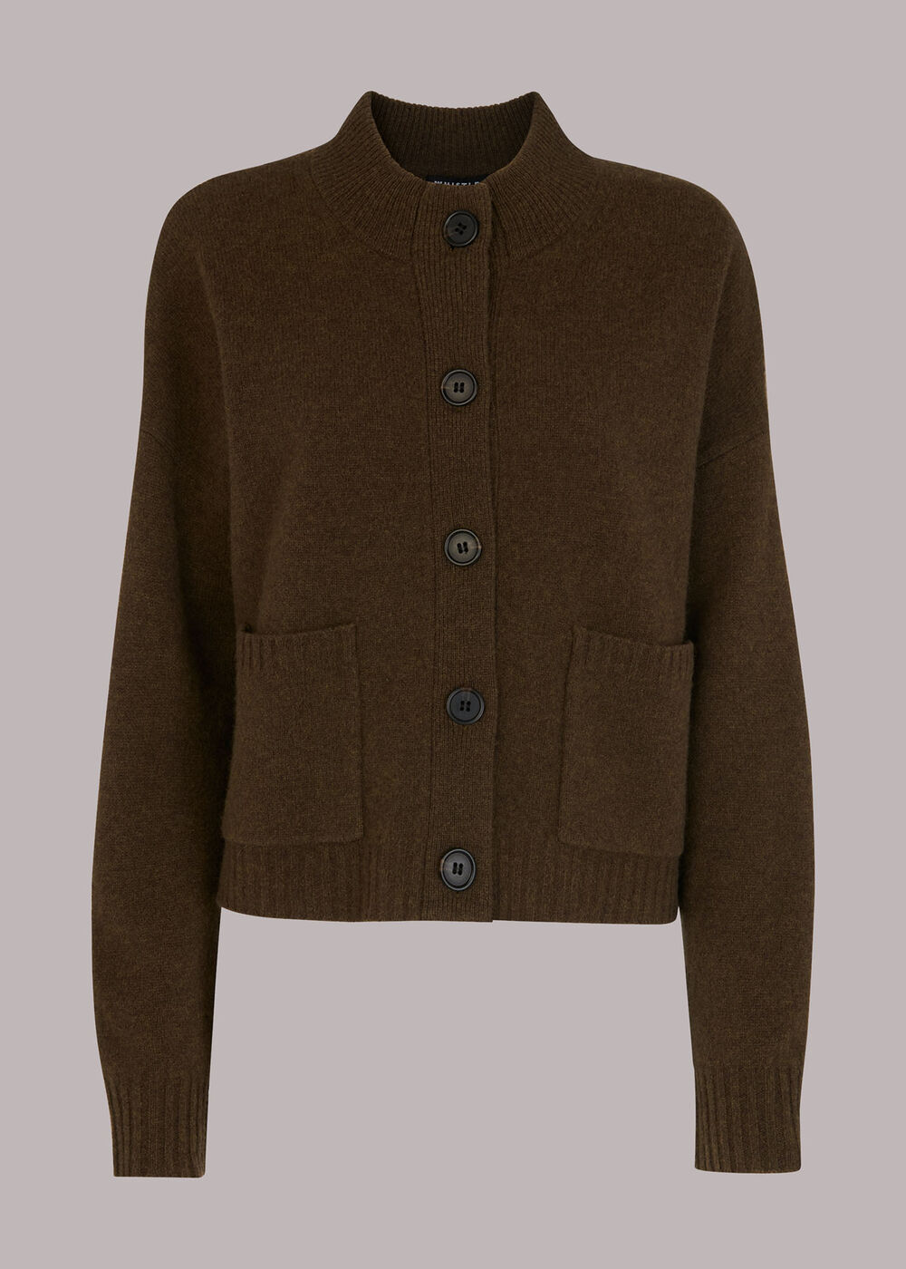 High Neck Button Up Cardigan