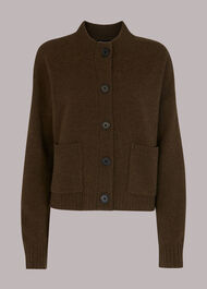 High Neck Button Up Cardigan