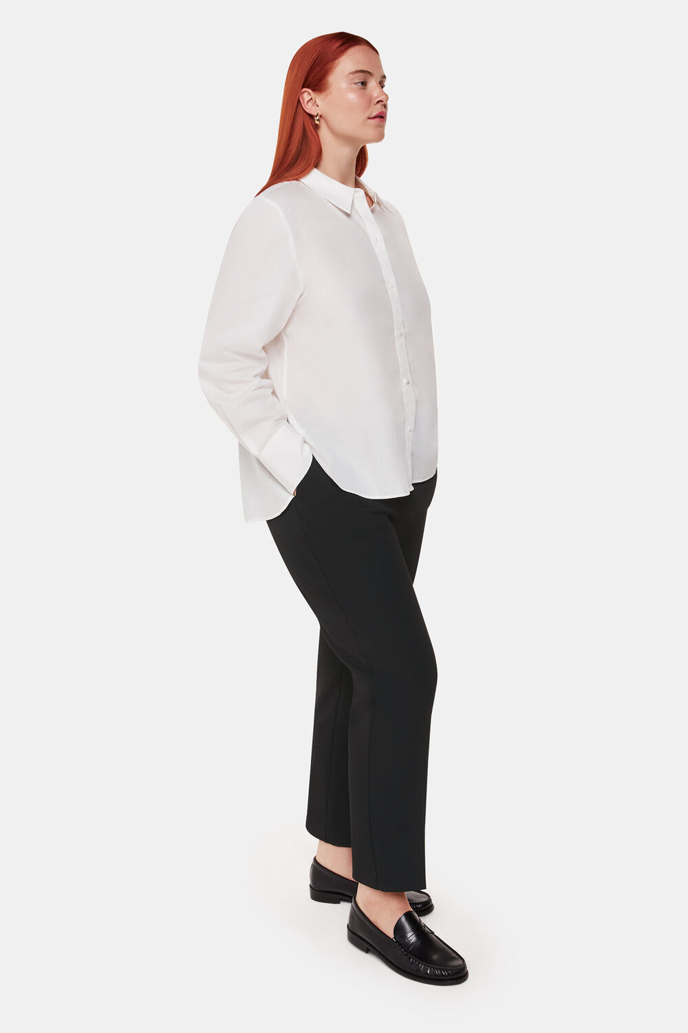 Black Amelia Slim Cigarette Trouser