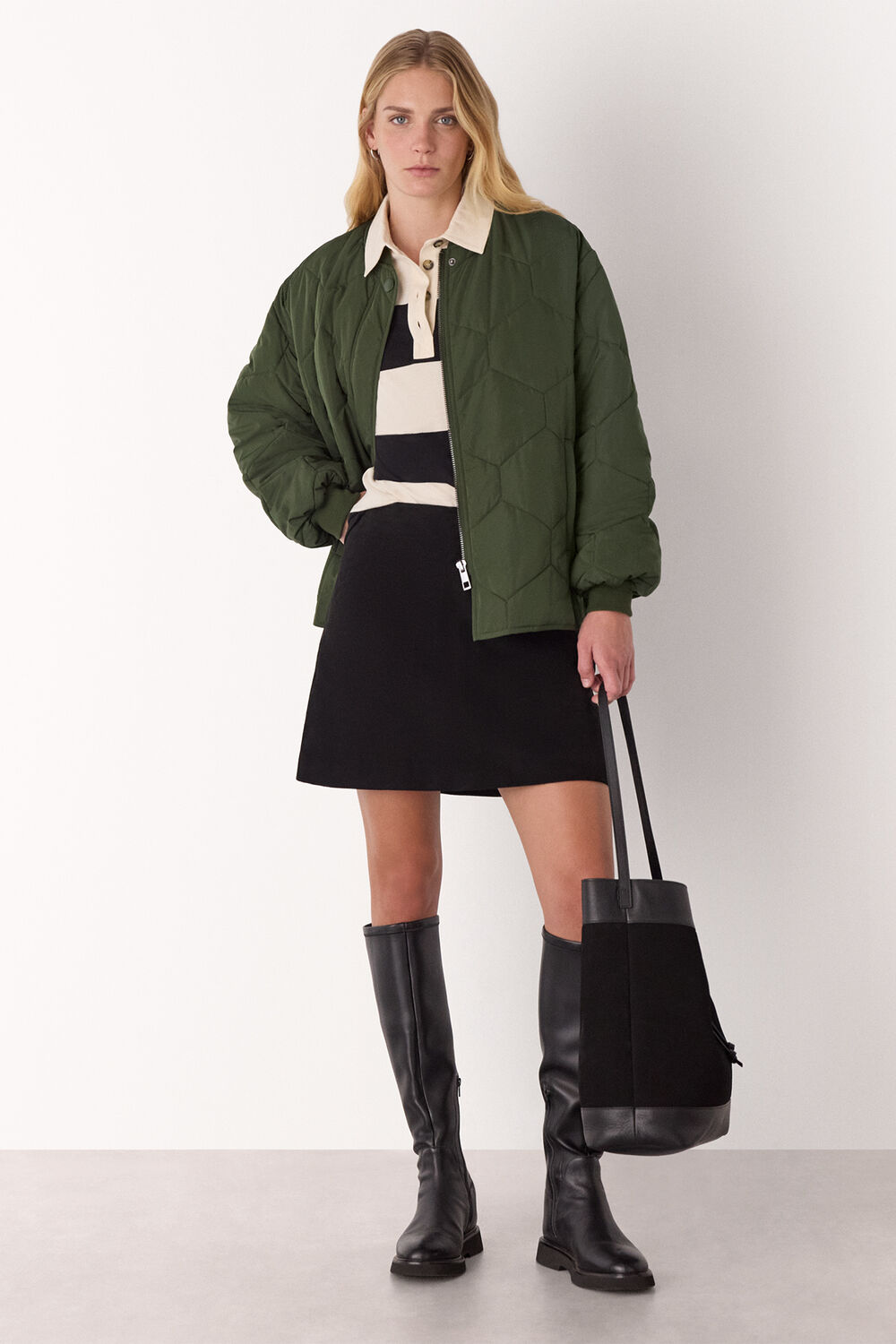 Ida Short Quilted Coat