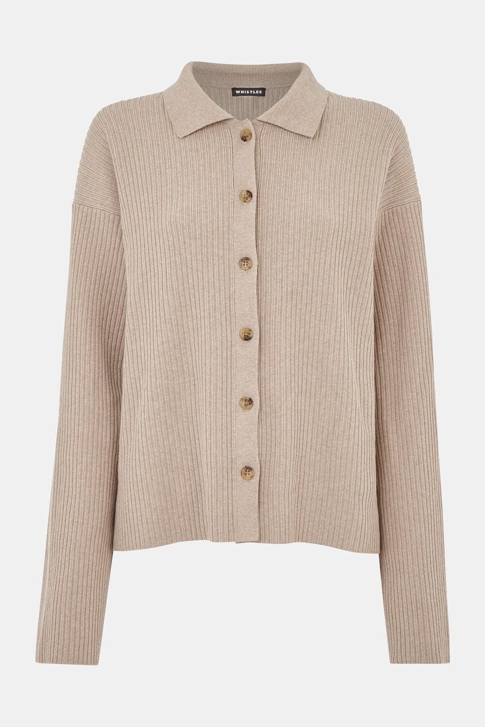 Rib Collar Cardigan